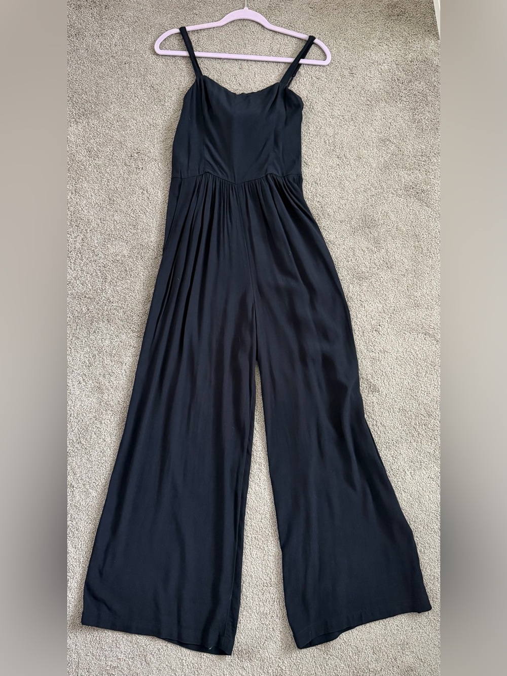 Abercrombie Black Spaghetti Strap Jumpsuit